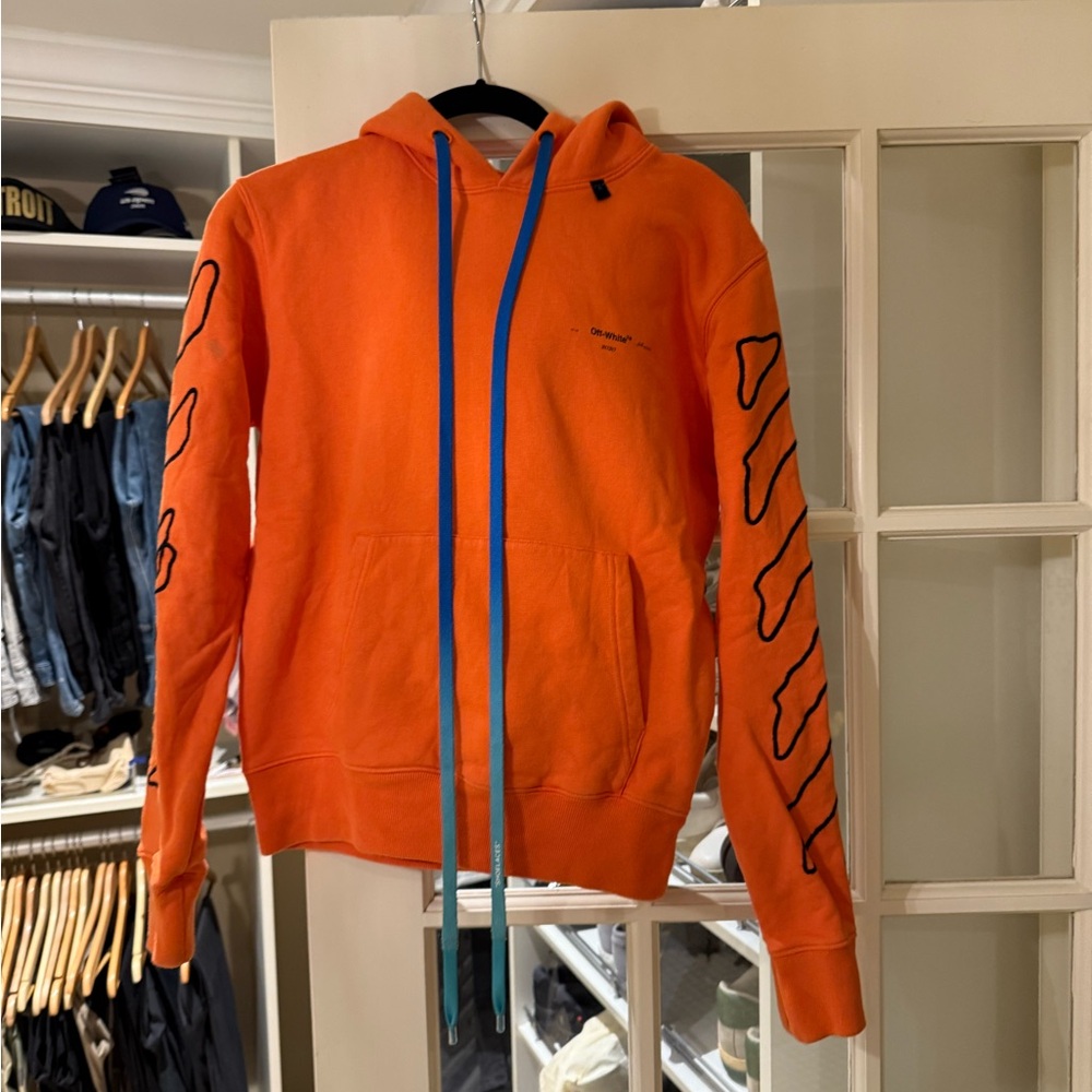 Off-White Orange Hoodie.great condition, barely any wear